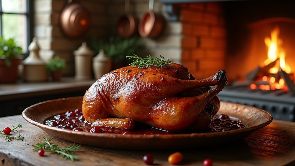 Préparation du canard à la rouennaise avec la presse traditionnelle en fonte
