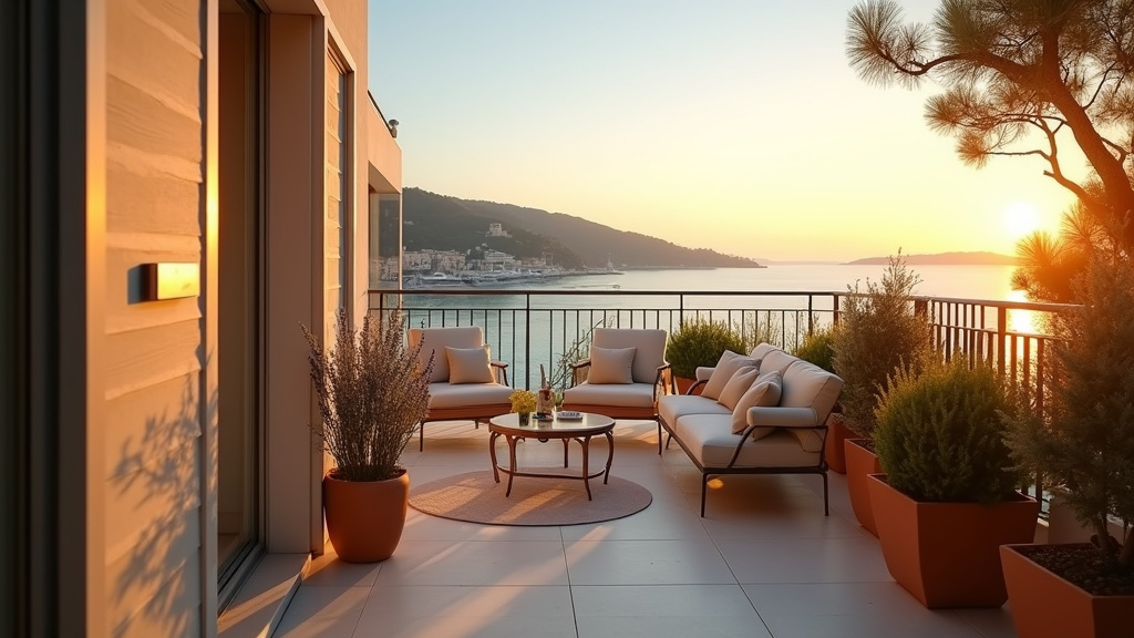 Équipe de conciergerie professionnelle à Cannes préparant un appartement pour l'arrivée d'un voyageur