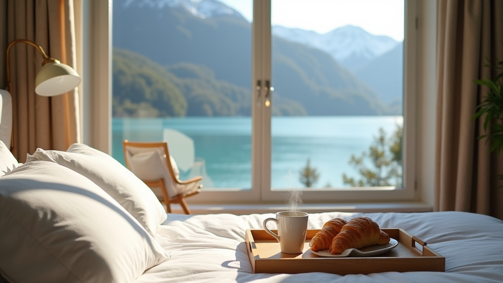 Voyageurs satisfaits dans un logement à Annecy avec vue sur le lac