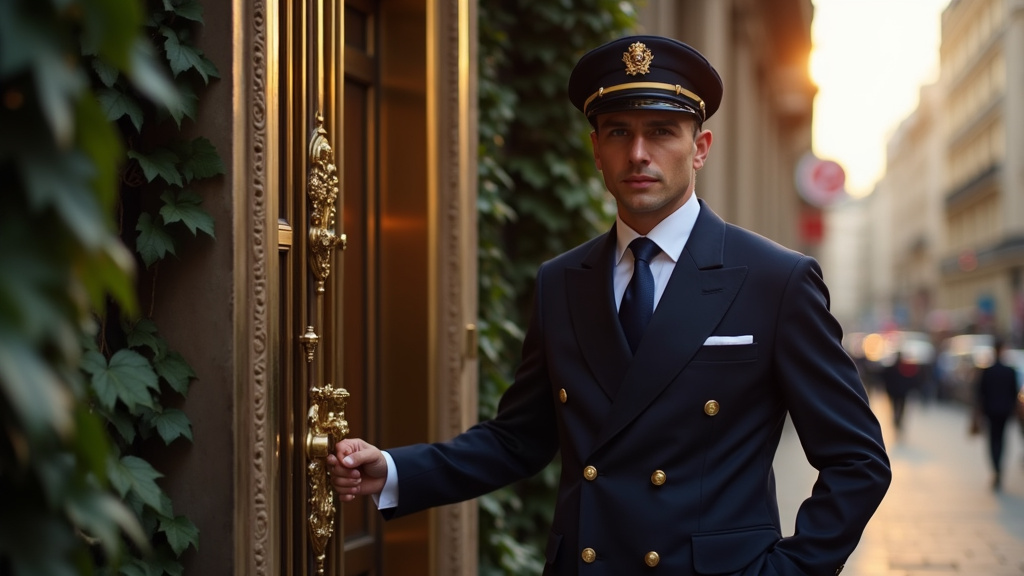 Application mobile de conciergerie de luxe avec interface élégante et fonctionnalités premium