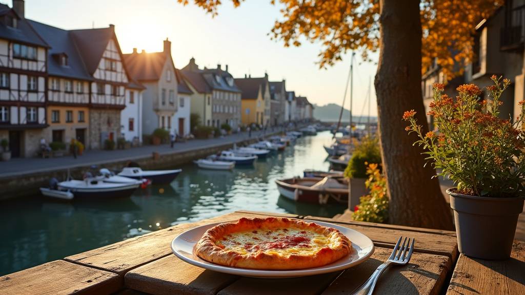 Vue panoramique sur l'estuaire de la Seine et le pont de Normandie depuis la côte de Grâce à Honfleur