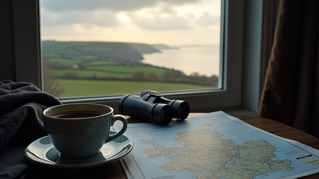 Intérieur d'un café normand avec des clients profitant d'une journée pluvieuse